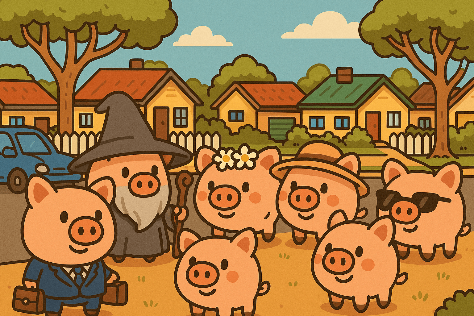 Neighborhood illustration